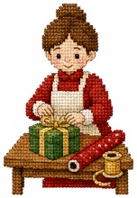 Christmas cross-stitch chart