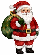 Santa cross-stitch chart from the collection