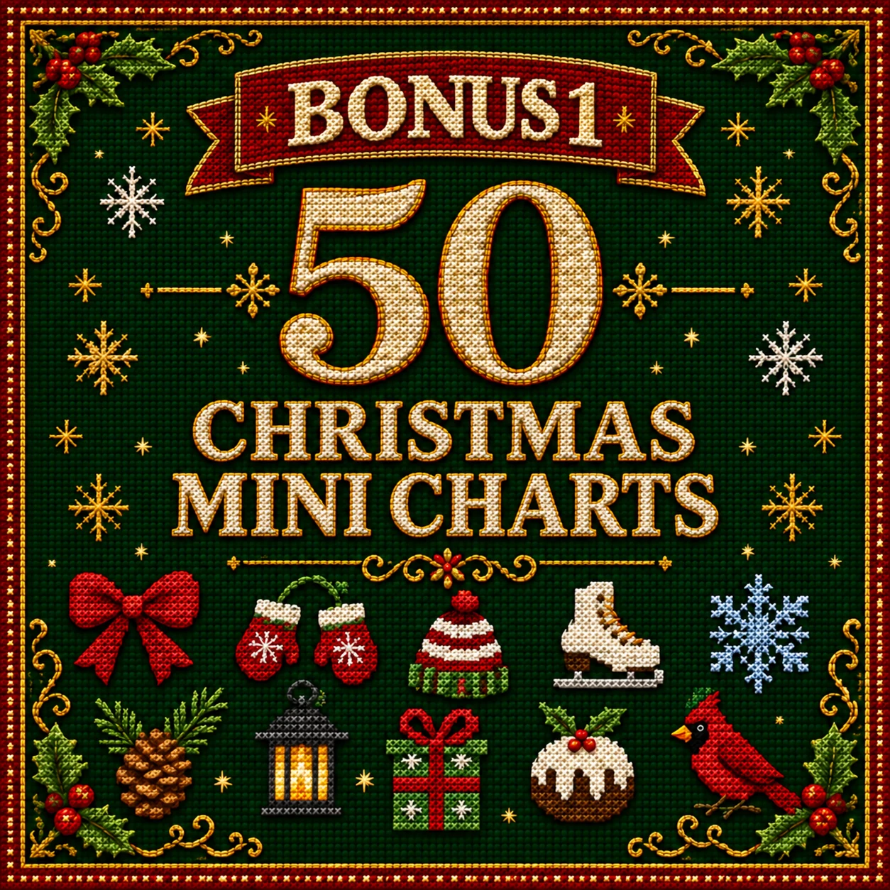 Bonus 1 cover: 50 mini Christmas charts
